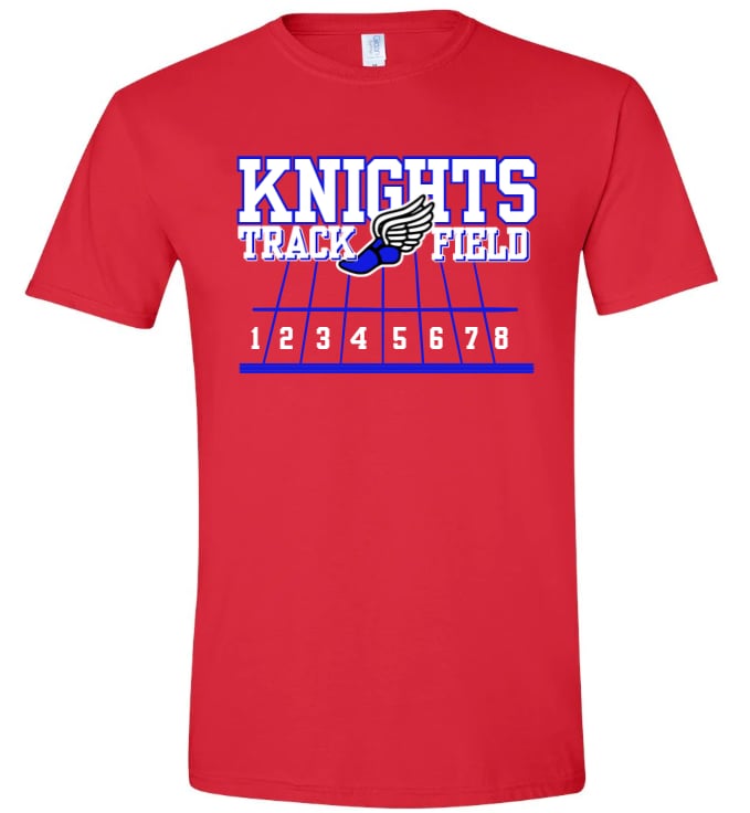 Knights "Track and Field Starting Line" Tee