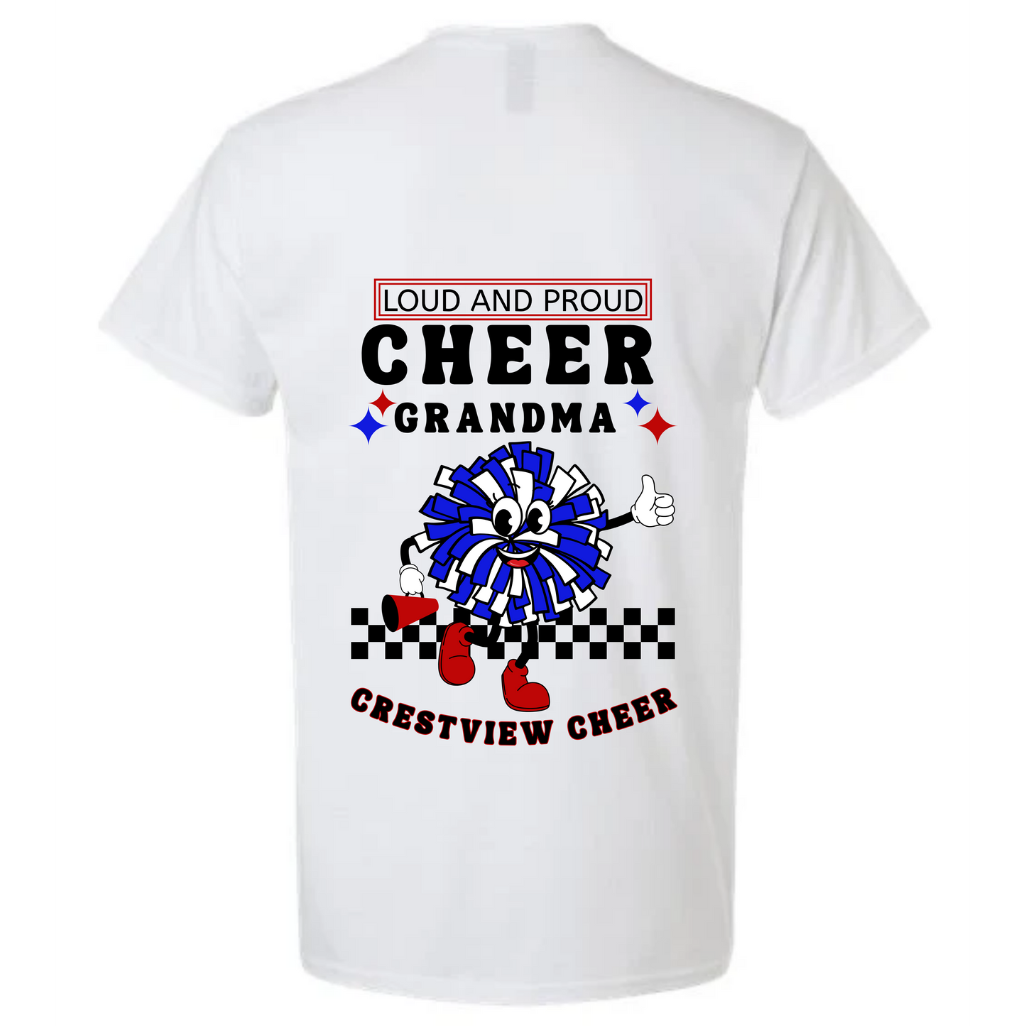Custom Cheer Grandma or Grandpa Tee
