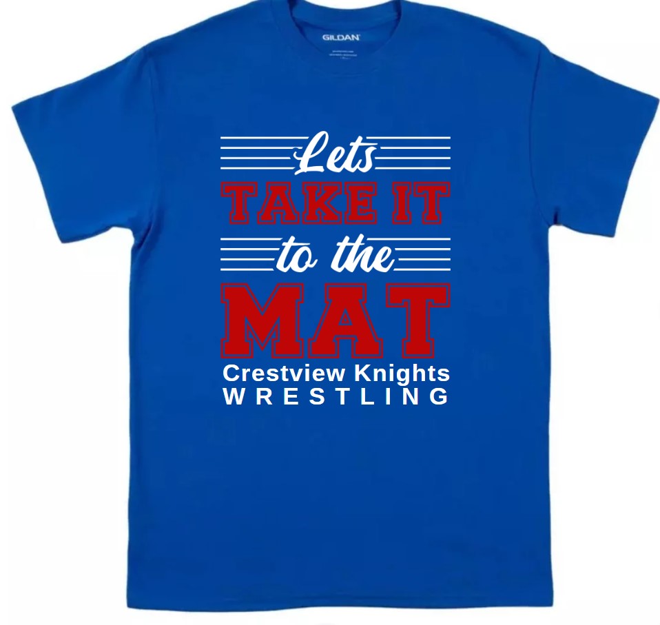 Crestview "Let's Take it to the Mat" Wrestling Tee