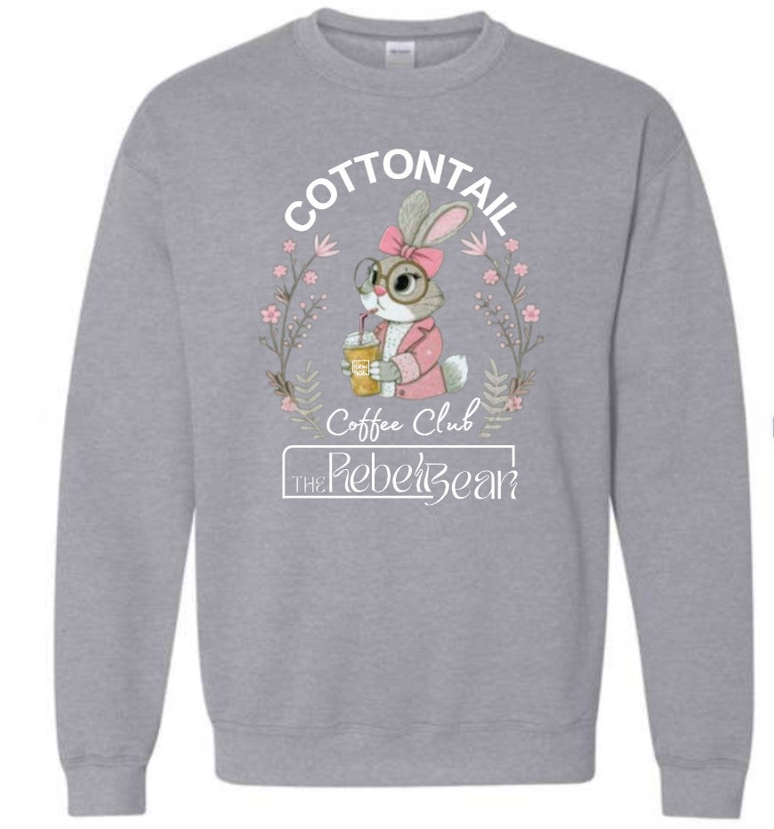 The Rebel Bean "Cottontail Coffee Club" Crewneck Sweatshirt