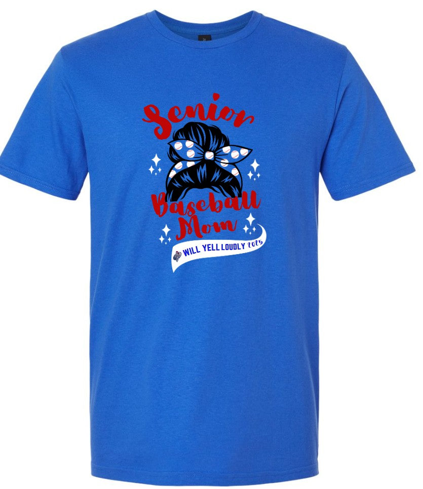 Senior Baseball Mom Softstyle Gildan Tee