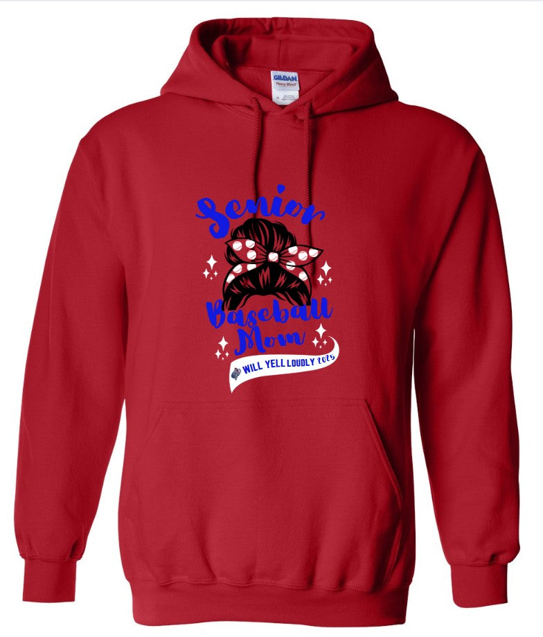Senior Baseball Mom Gildan Heavy Blend Hoodie