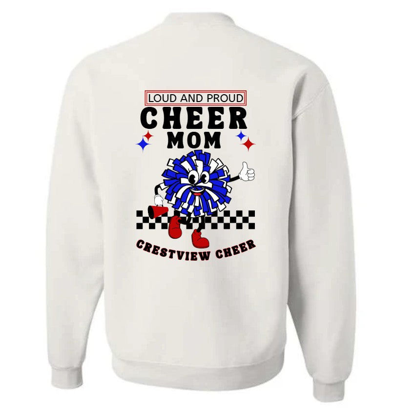Custom Cheer Mom Crewneck Sweatshirt