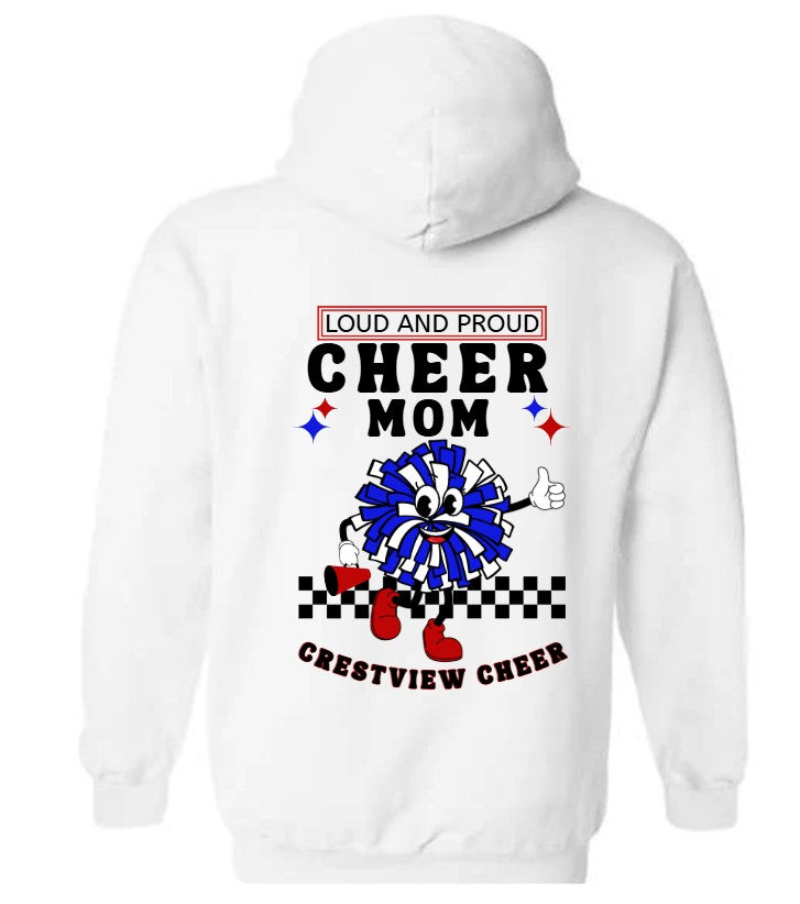 Custom Cheer Mom Hoodie Sweatshirt