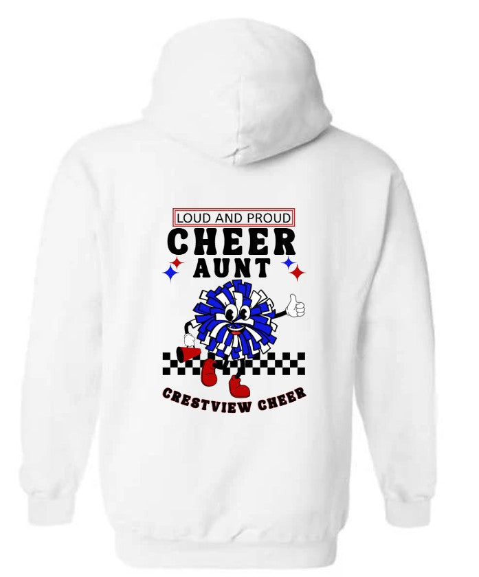 Custom Cheer Aunt Hoodie Sweatshirt