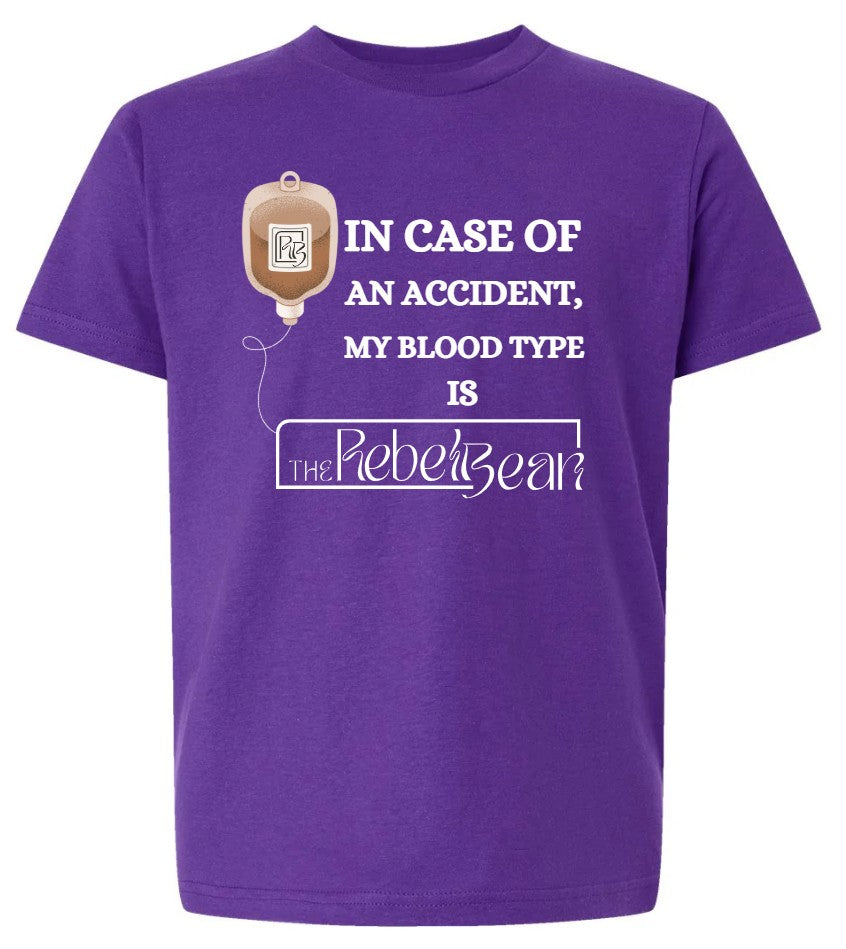 The Rebel Bean "In Case of Accident" Short Sleeve Tee