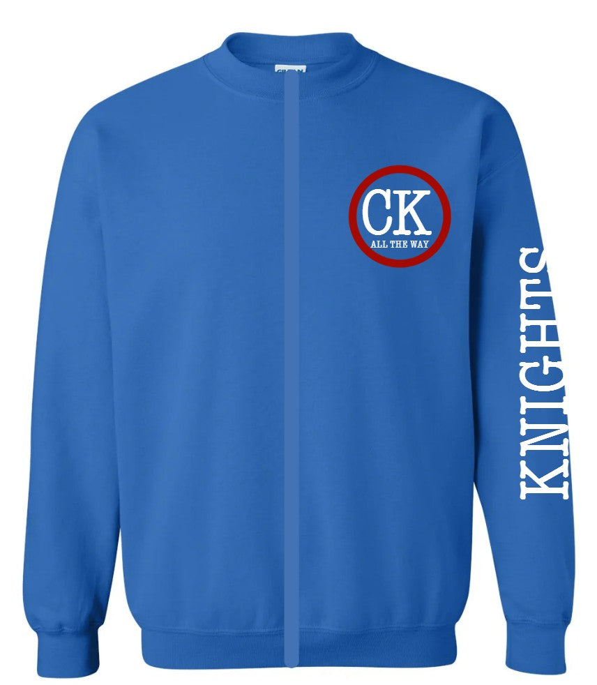 "CK All the Way / Knights Sleeve" Cardigan Sweatshirt