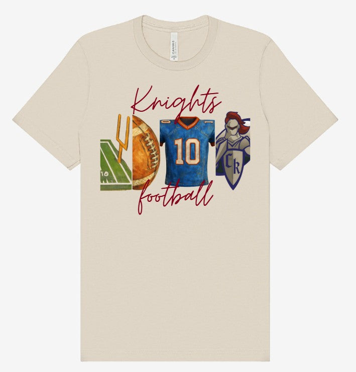 "Vintage Knights Football" Tee
