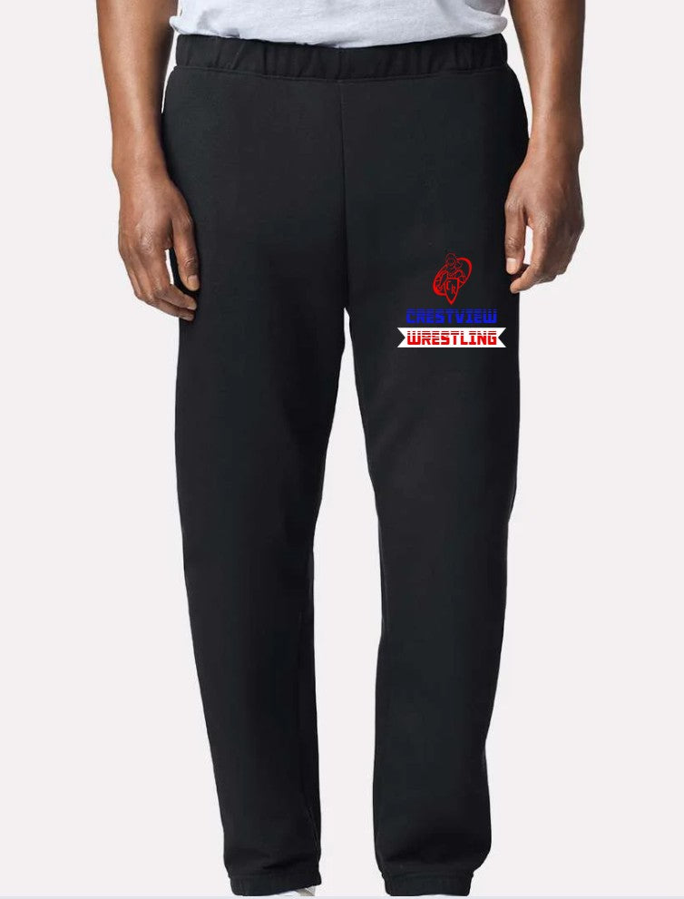 Crestview "CRESTVIEW WRESTLING Lines with Banner" Sweatpants with Pockets