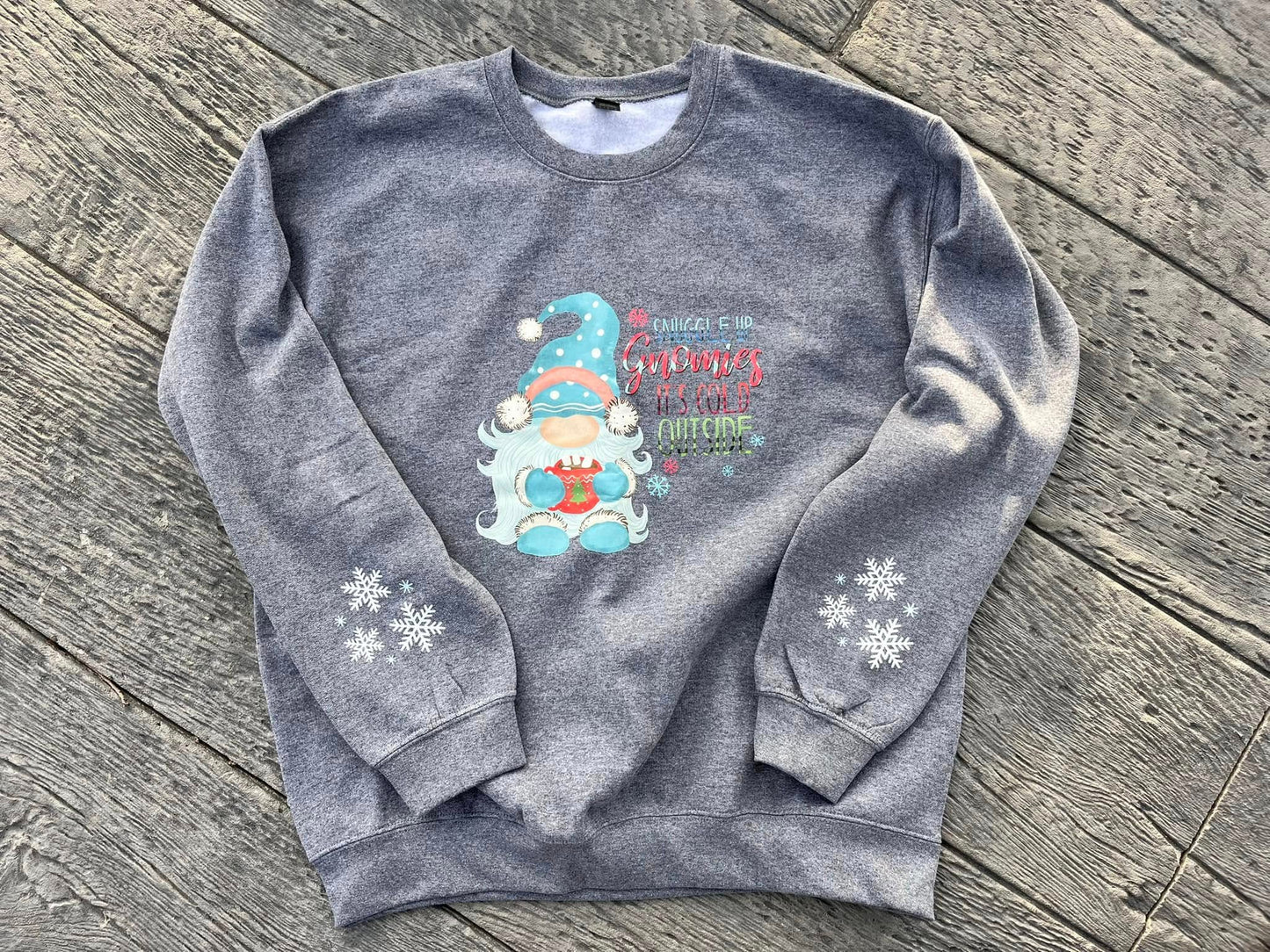 "Snuggle Up Gnomies" Boscovs Crewneck