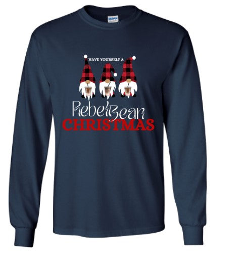 The Rebel Bean "Have Yourself a Rebel Bean Christmas" Long Sleeve Tee