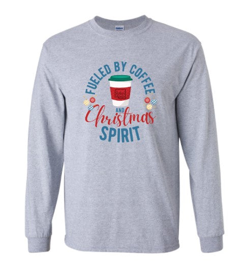 The Rebel Bean "Fueled By Coffee" Long Sleeve Tee