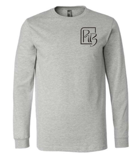 The Rebel Bean  "Double Logo" Bella Long Sleeve Tee