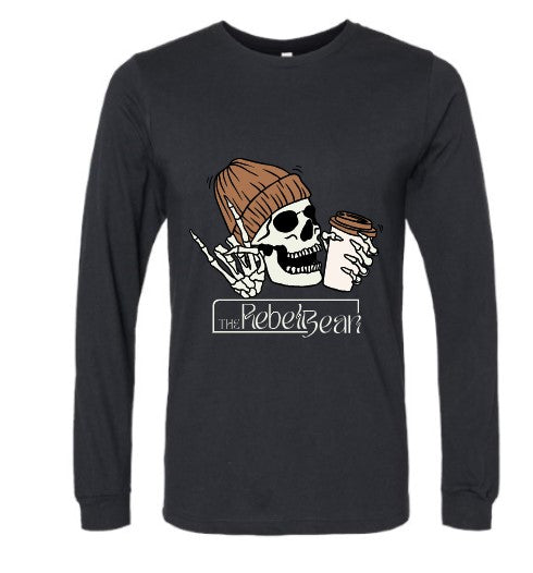 The Rebel Bean "I Got Coffee In My Bones" Bella Long Sleeve Tee