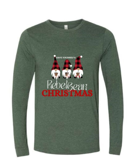 The Rebel Bean "Have Yourself a Rebel Bean Christmas" Bella Long Sleeve Tee