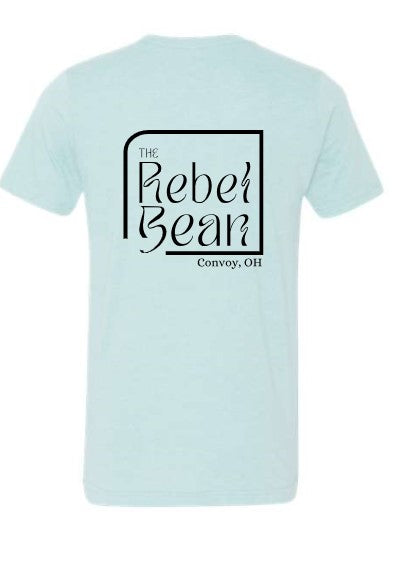 The Rebel Bean "Double Logo" Bella Short Sleeve Tee