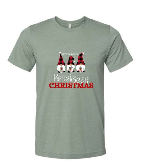 The Rebel Bean "Have Yourself a Rebel Bean Christmas" Bella Short Sleeve Tee