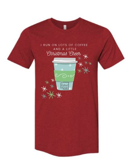 The Rebel Bean "I Run on Lots of Coffee" Bella Short Sleeve Tee