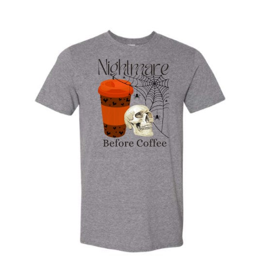 The Rebel Bean "Nightmare Before Coffee" Short Sleeve Tee