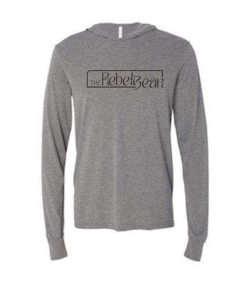 The Rebel Bean "First I Drink the Coffee" Long Sleeve Hooded T-Shirt