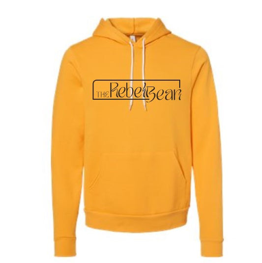 The Rebel Bean "Long Logo" Fleece Hooded Sweatshirt
