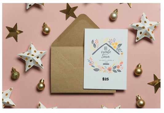 Create With Sara Gift Certificate