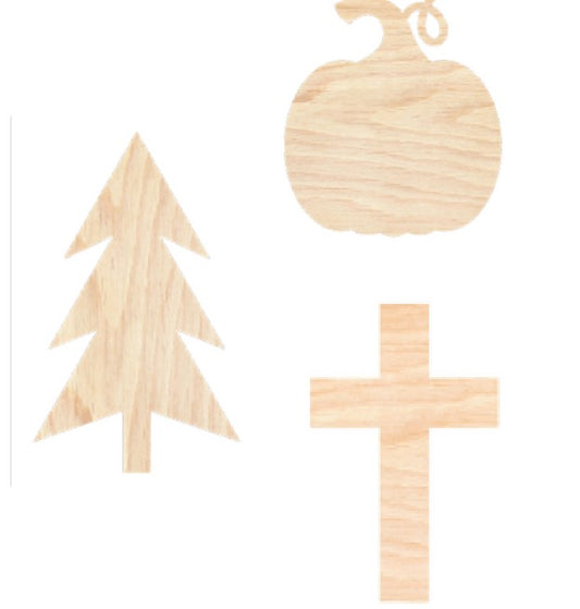 16" Wooden Graphic Cutout