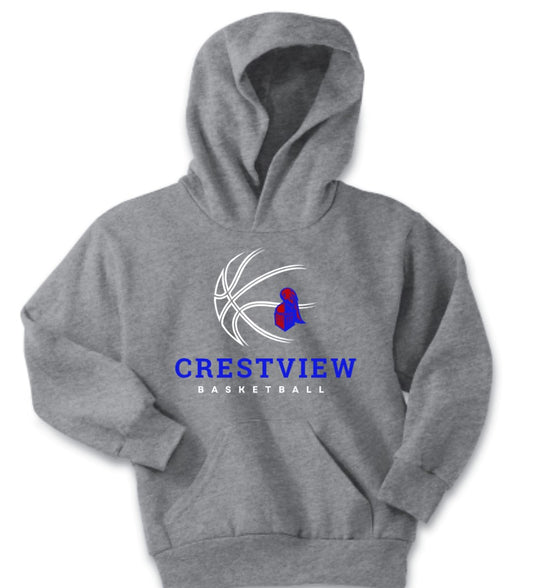 Crestview "Youth Knight Head" Basketball Hoodie