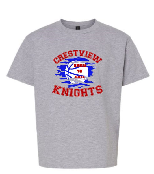 Crestview "Youth Born to Ball" Basketball Tee