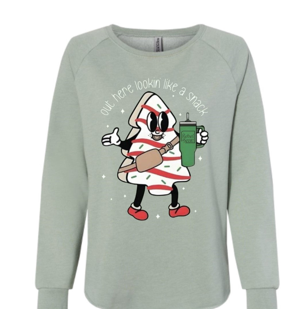 The Rebel Bean "Christmas Tree Cake" Butter Crewneck Sweatshirt