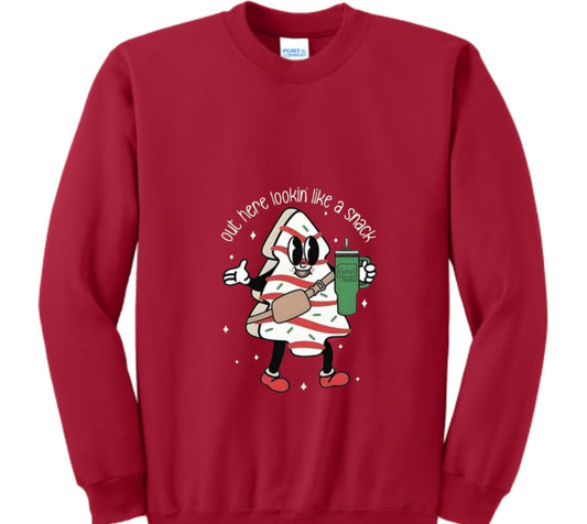 The Rebel Bean "Christmas Tree Cake" Crewneck Sweatshirt