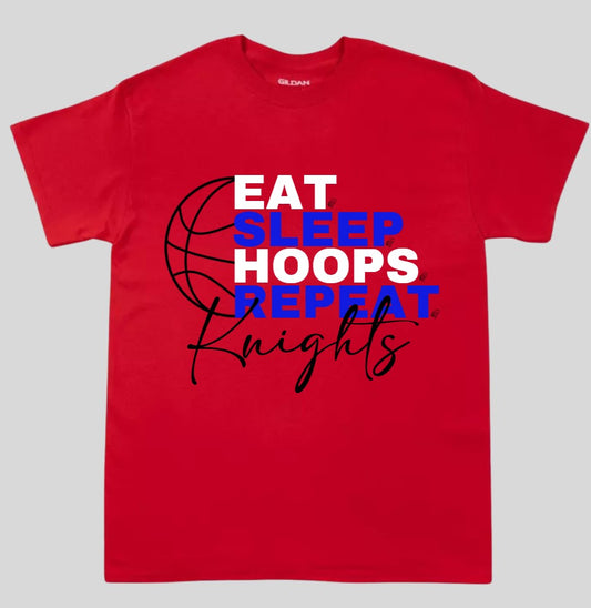 Crestview "Youth Eat Sleep Hoops" Basketball Tee