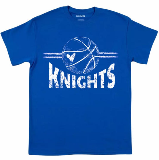 Crestview "Knights Etched" Basketball Tee