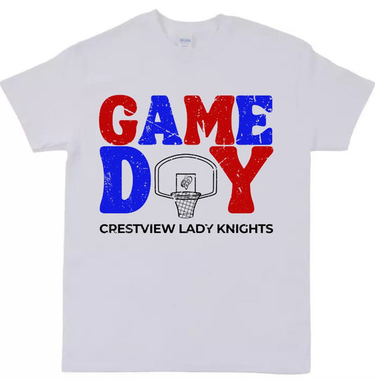 Crestview "Youth Game Day Lady Knights" Basketball Tee