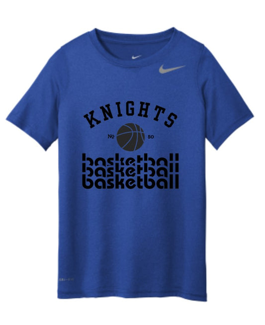 Crestview "Nike Youth  Custom No. Knights Basketball" Basketball Tee