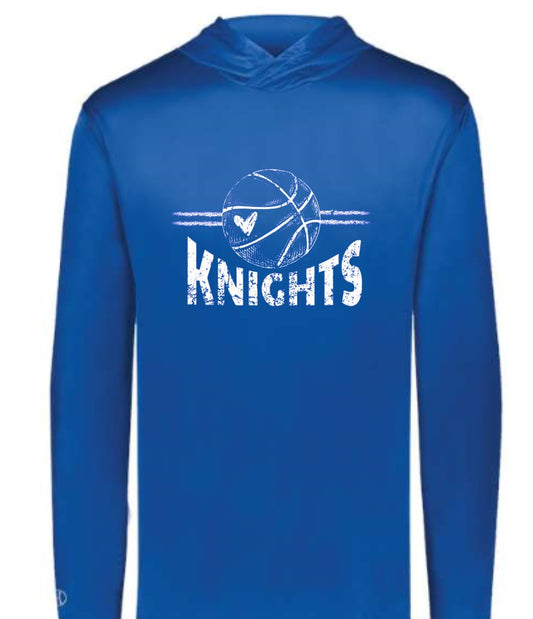 Crestview "Knights Etched" Youth Hooded T-shirt