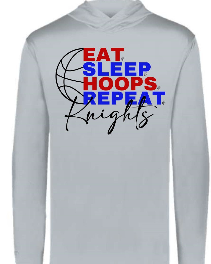 Crestview "Eat Sleep Hoops" Youth Hooded T-shirt
