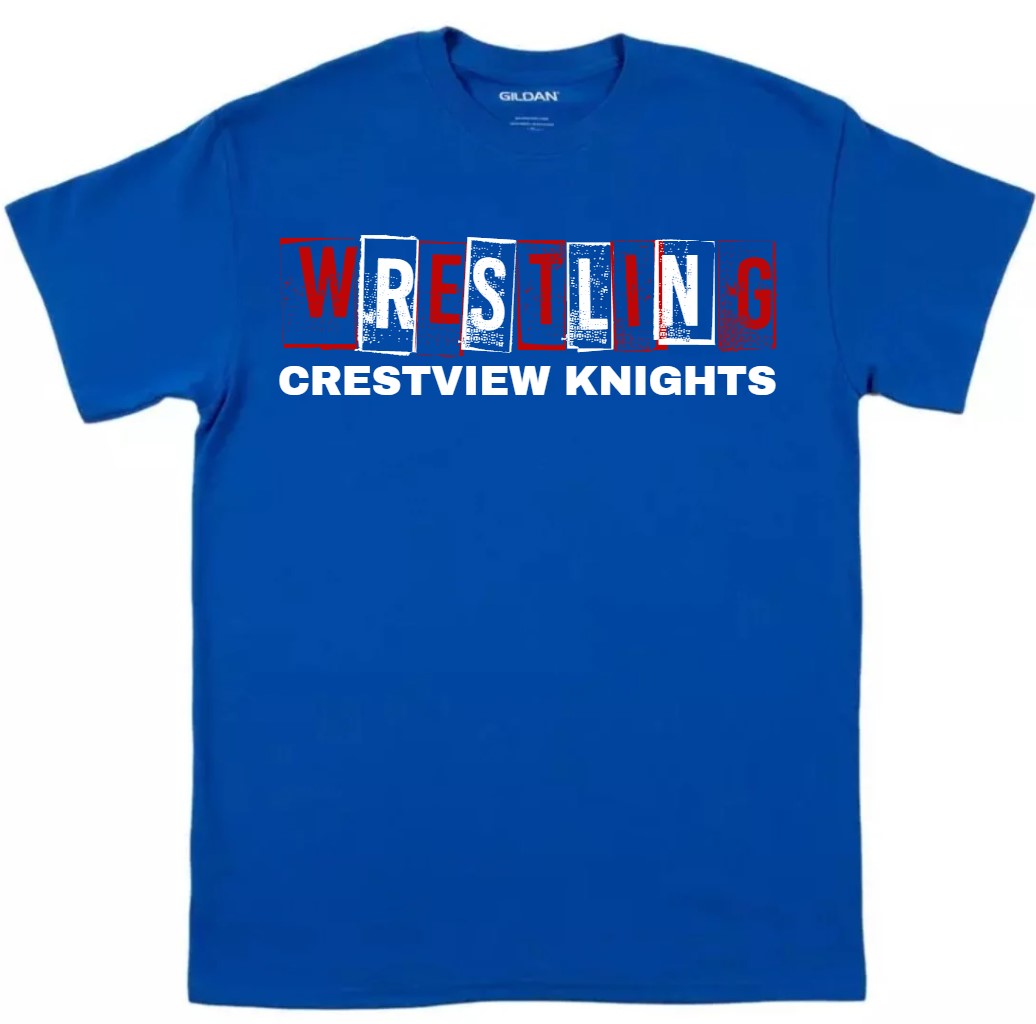 "Wrestling Crestview Knights"  Tee