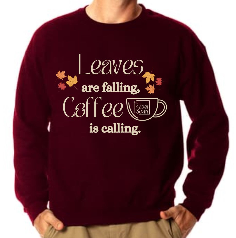 The Rebel Bean "Leaves are Falling" Boscov Crewneck Sweatshirt