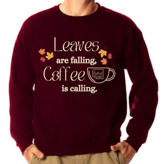 The Rebel Bean "Leaves are Falling" Boscov Crewneck Sweatshirt