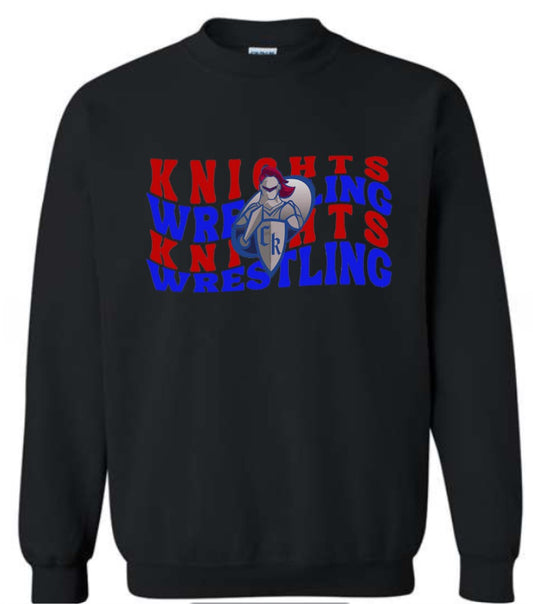 Crestview "Knights Wrestling Wave" Crewneck
