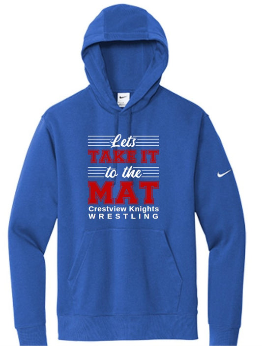 Crestview "Nike Let's Take It To the Mat " Wrestling Hoodie