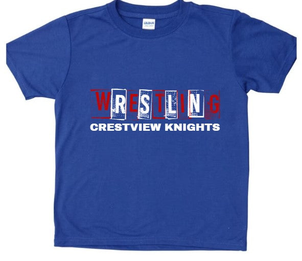 Crestview "Wrestling Crestview Knights " YOUTH Tee