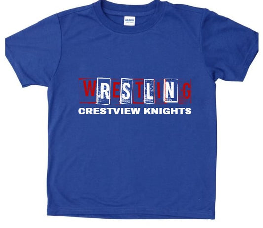 Crestview "Wrestling Crestview Knights " YOUTH Tee