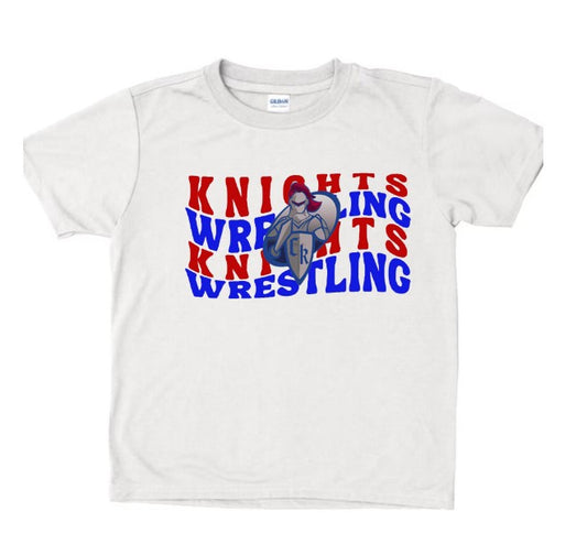 Crestview "Knights Wrestling Wave" YOUTH Tee