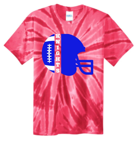 Crestview "Knights Football/Helmet" Youth Essential Tie-Dye T-shirt