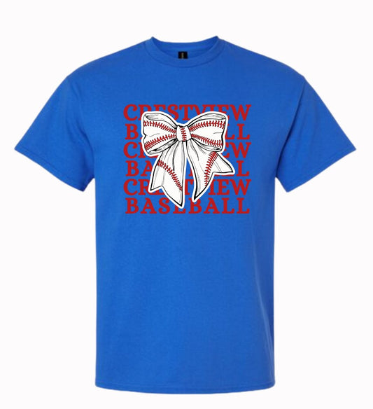 Crestview "YOUTH Baseball Bow" T-shirt