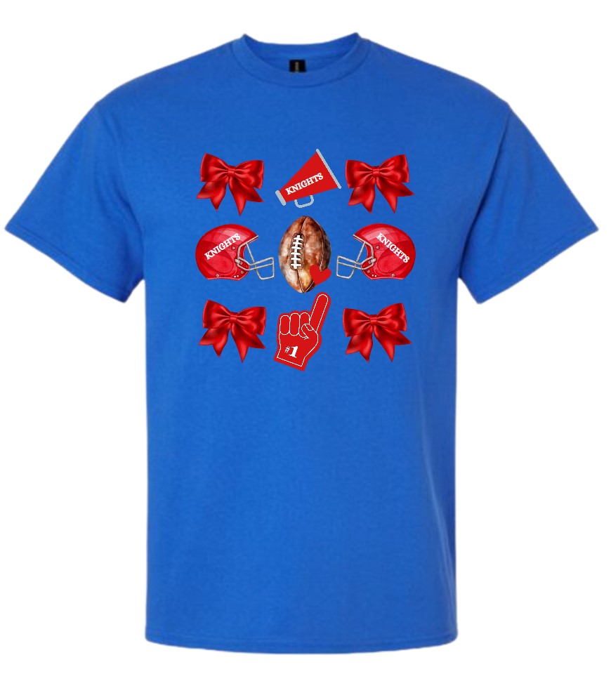 Knights "YOUTH Football Bows" T-shirt