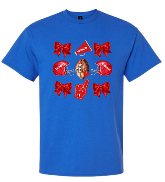 Knights "YOUTH Football Bows" T-shirt