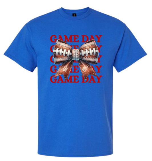 Gameday "YOUTH Football Bow" T-shirt